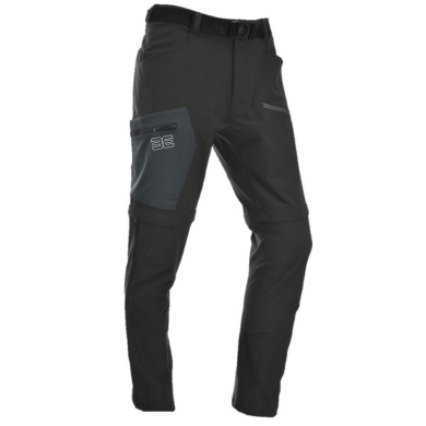 Maul Hiking-Trekking Pants Eiger Ultra T-Zipp-Off (long pants and Bermudas in one) black/grey Men