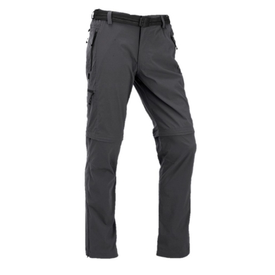 Maul Hiking-Trekking Pants Ontario XT 2in1 T-Zipp-Off (long pants and Bermudas in one) dark grey Men