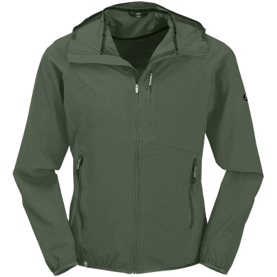 Maul Functional Jacket Alpelhorn II - sporty stretch jacket with hood, breathable, water-repellent - dark green Men