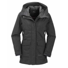 Maul Winter Functional Parka Tyra Megatex with Hood (waterproof, windproof, breathable) dark grey Women