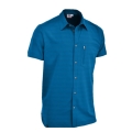 Maul Wander Shirt Irschenberg XT Short Sleeve (with Chest Pocket) Blue Men's