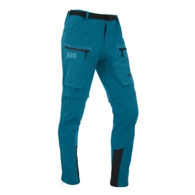 Maul Hiking-Trekking Pants Eiger 2XT Zipp-Off 2023 (long pants and Bermuda shorts in one) petrol blue Men