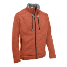 Mouth Strick fleece jacket Lichtenau (thermal insulation, breathable) dark orange men's