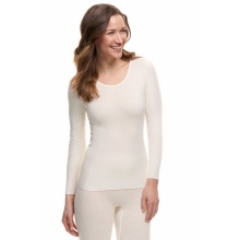 Medima Underwear Long Sleeve Shirt (Angora and Wool) white Women (Size S-L)