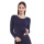 Medima Underwear Long Sleeve Shirt (Angora and Wool) blue Women (Size S-L)