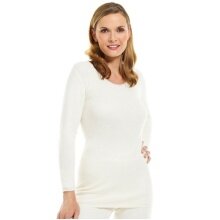 Medima Underwear Long Sleeve Shirt (50% Angora) white Ladies (Size XL-XXL)