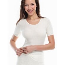 Medima Underwear Shirt 1/4 Arm (Angora/Cotton) short sleeve white Women (Size XL)