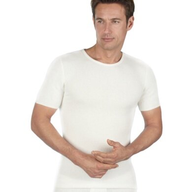 Medima Underwear T-shirt (50% Angora) Short Sleeve White Men (Size XL-XXL)