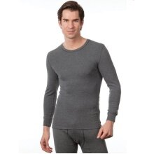 Medima Underwear Long Sleeve Shirt (Angora and Cotton) Grey Men (Size XL-XXL)