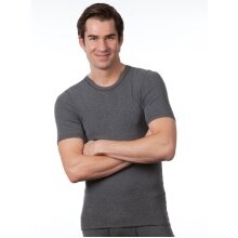 Medima Underwear T-shirt (Angora and Wool) short sleeve grey Men (Size M-L)