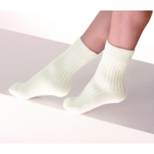 Medima Wool Sock Cuddle Things ABS white Women - 1 Pair