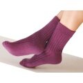 Medima Wool Sock Cuddle Things ABS Berry Red Women - 1 Pair