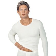 Medima Underwear Long Sleeve Shirt (40% Angora and Cotton) White Men (Size XL-XXL)