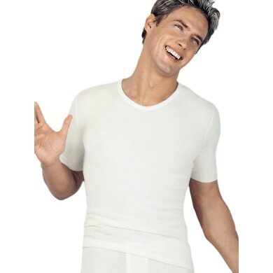 Medima Underwear T-shirt (40% Angora and Wool) short sleeve white Men (Size XL-XXL)