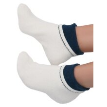 Medima Thermal Socks Bettdinger (Angora/Wool) white/navy blue Ladies - 1 Pair