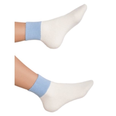 Medima Thermal Socks (Foot Warmers) White/Aqua Ladies - 1 Pair