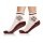 Medima Day Sock Überdinger (Wool, Star Design) white/bordeaux Women - 1 Pair