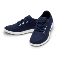 Merinos Sneaker Lace Up Merino Wool Dark Blue/White Women