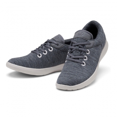 Merinos Sneaker Lace Up Merino Wool Grey Women