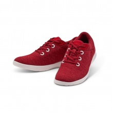 Merinos Sneaker Lace Up Merino Wool Red Women