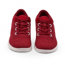 Merinos Sneaker Lace Up Merino Wool Red Women