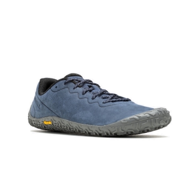 Merrell Minimal Running Shoes Vapor Glove 6 Leather blue Men