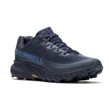 Merrell Trail Running Shoes Agility Peak 5 (comfortable fit, Rock Plate) dark blue Men