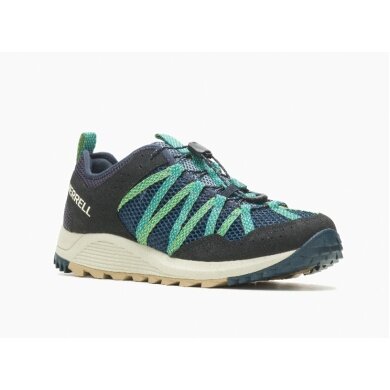 Merrell Trail Running Shoes Wildwood Aerosport Navy Blue Men