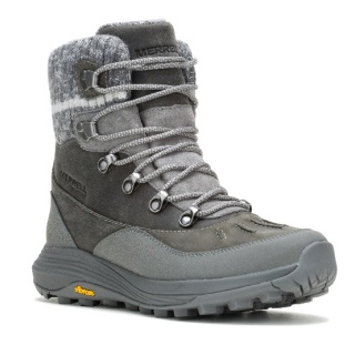 Merrel Winter Hiking Boots Siren 4 Thermo Mid Zip WP (Full Grain Leather, Waterproof) Charcoal Grey Ladies