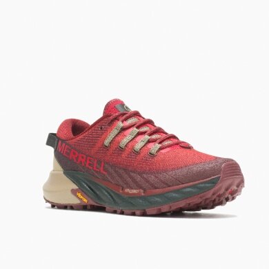 Merrell Trail Running Shoes Agility Peak 4 (integrated lacing, Rock Plate) red Men