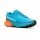 Merrell Trail Running Shoes Agility Peak 5 (comfortable fit, Rock Plate) aqua blue/orange Men