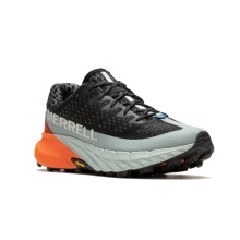 Merrell Trail Running Shoes Agility Peak 5 (comfortable fit, Rock Plate) black/orange Men