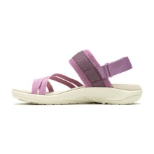 Merrell Sandal District 4 Backstrap (made from full-grain leather) mauve violet ladies