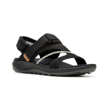 Merrell Sandal Terran 4 Backstrap (Full-grain Leather, Velcro Fastening) Black Ladies