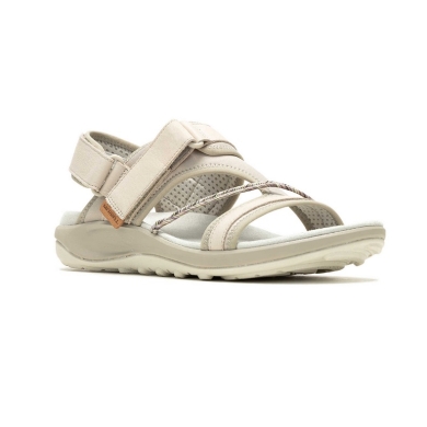 Merrell Sandal Terran 4 Backstrap (Full-grain Leather, Velcro) silver/beige Ladies