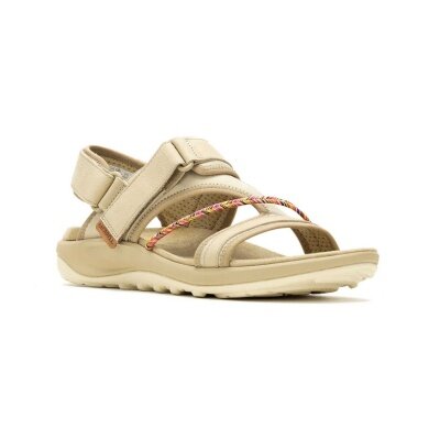 Merrell Sandal Terran 4 Backstrap (Full-grain Leather, Velcro) beige/brown Ladies