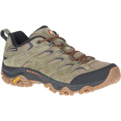 Merrell Hiking Shoes Moab 3 GTX (waterproof and breathable) olive green Men