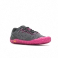 Merrell Minimal Running Shoes Vapor Glove 6 granite grey/fuchsia Women