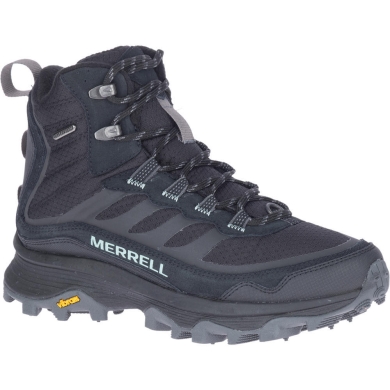 Merrell Hiking Shoes Moab Speed Thermo Mid WP (full grain leather, waterproof) black Women