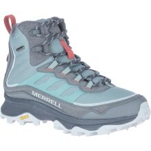 Merrell Hiking Shoes Moab Speed Thermo Mid WP (full grain leather, waterproof) blue/grey Women