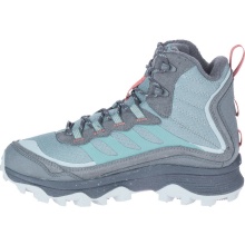 Merrell Hiking Shoes Moab Speed Thermo Mid WP (full grain leather, waterproof) blue/grey Women