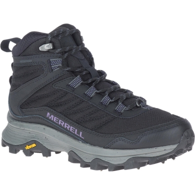 Merrell Hiking Shoes Moab Speed Thermo Mid WP (spiked sole, waterproof) black Women