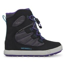 Merrell Winter Boots Snow Bank 4.0 WTRPF (waterproof, warm) black/purple girls