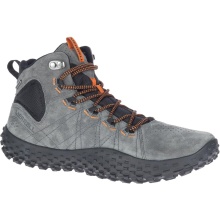 Merrell Sneaker Wrapt Mid (Minimal Running Shoes, Leather) Granite Grey Men