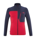 Millet Fleece Jacket Seneca (Polartec Power Grid) red/sapphire blue Men's