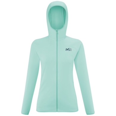 Millet Fleece Jacket Seneca Hoodie (breathable, warm) mint green ladies