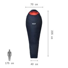 Millet Sleeping Bag Baikal 1100 W (3-Season Sleeping Bag, specially designed for women) - sapphire blue