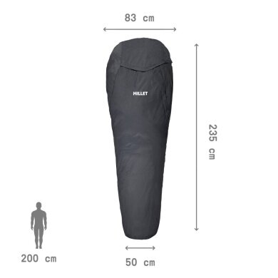 Millet Sleeping Bag Bivy Bag (Bivvy Bag - waterproof and breathable) asphalt grey