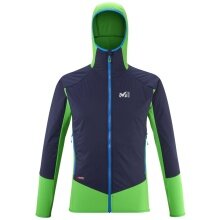 Millet Softshell Jacket Coolidge Hybrid (breathable, elastic) green/sapphire blue men's