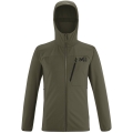 Millet Softshell Jacket Magma Shield Hoodie (comfortable wearing experience) khaki green men's